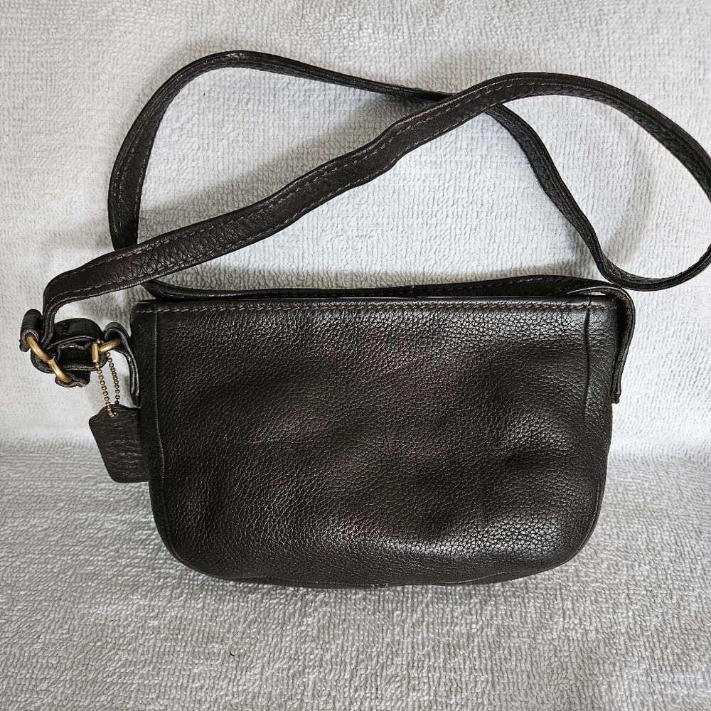 Coach Vintage Sonoma Mini Zip Pebbled Leather Shoulder Bag